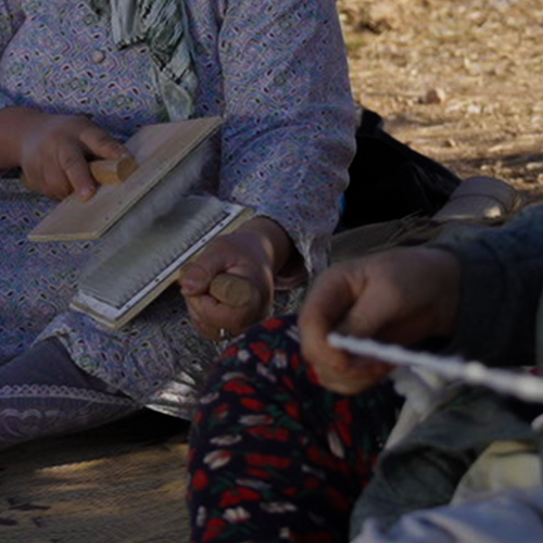 من خلال الغسل، والتمشيط، والغزل، تستيقظ الألياف