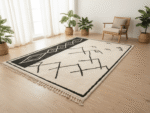 Beni Ourain Moroccan Area Rug – Symbolic Geometric Motifs – Handmade Wool – Image 2