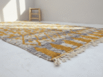 Azilal Moroccan Rectangular Area Rug – Geometric Diamond Motifs – Handmade Wool – Image 2