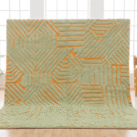 BEJAAD Collection Moroccan Area Rug – Abstract Geometric – Handmade Wool