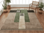 Beni Ourain Moroccan Area Rug – Abstract Blocks – Handmade Wool – Image 5