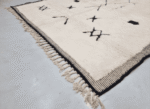 Beni Ourain Moroccan Area Rug – Minimalist Symbols – Handmade Wool – Image 6
