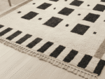 Beni Ourain Moroccan Area Rug – Geometric Grid – Handmade Wool – Image 5