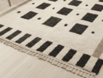 Beni Ourain Moroccan Area Rug – Geometric Grid – Handmade Wool – Image 5