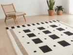 Beni Ourain Moroccan Area Rug – Geometric Grid – Handmade Wool – Image 7