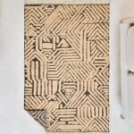 Beni Ourain Moroccan Rectangular Area Rug – Tufted Geometry – Handmade Wool