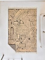 Beni Ourain Moroccan Rectangular Area Rug – Tufted Geometry – Handmade Wool
