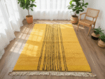 Azilal Moroccan Runner Rug – Abstract Linear Motif – Handmade Wool – Image 2