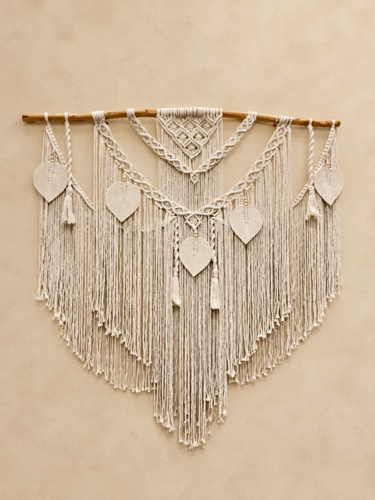 Sahrawi Macramé Wall Hanging – Handmade, 150 × 140 cm, Colour Made to Order