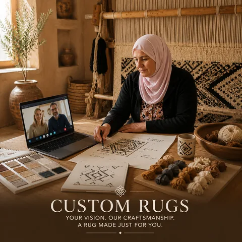 Custom Rugs: your vision, our craftsmanship, a rug made just for you.