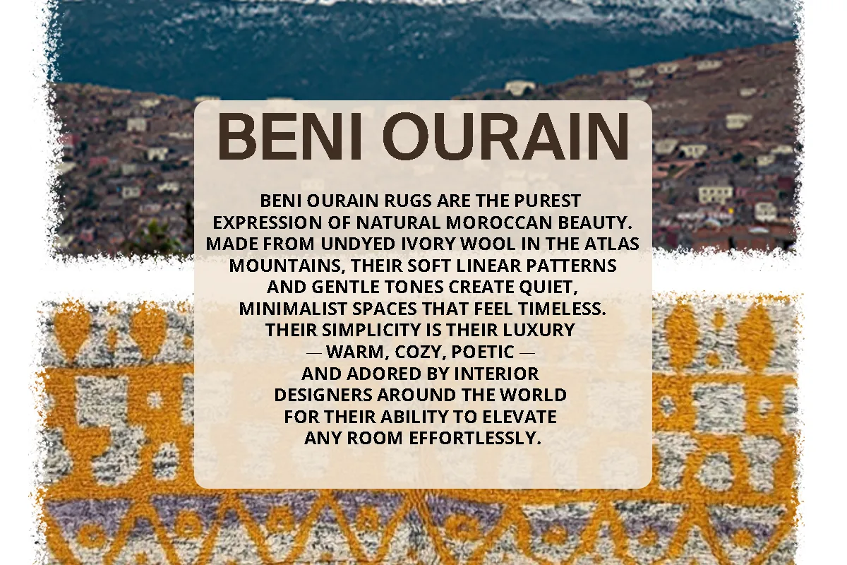 Beni Ourain rug and the land it comes from