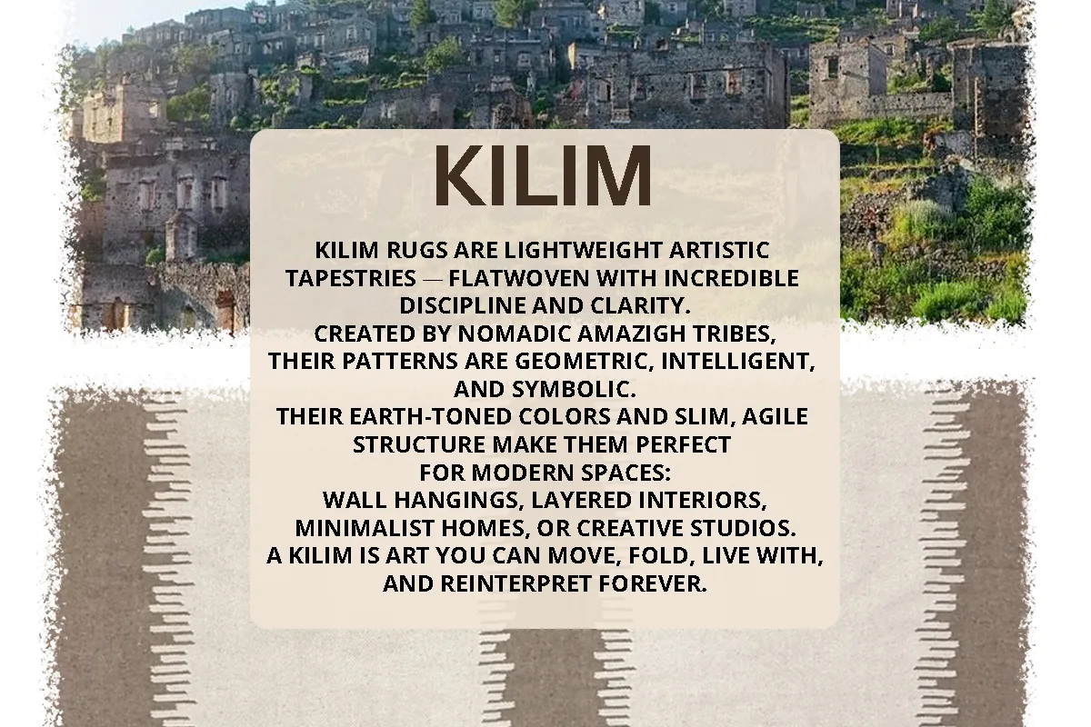 Kilim rug and the land it comes from