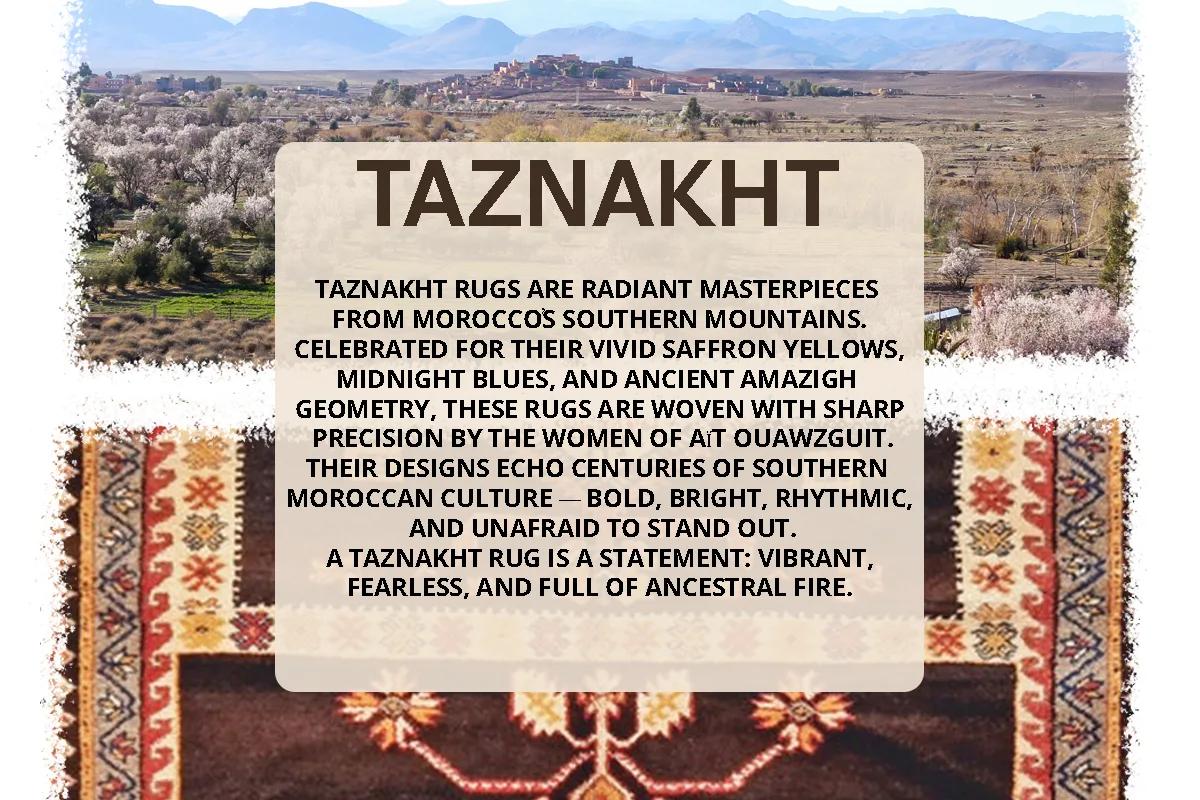 Taznakht rug and the land it comes from